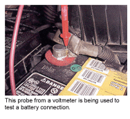 checking battery connections