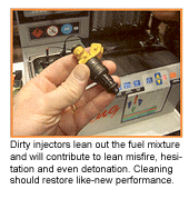 dirty fuel injectors