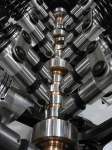 camshaft with roller lifters