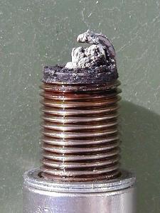 fouled spark plug