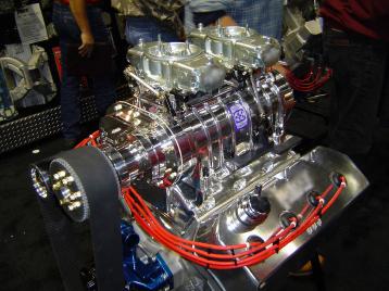supercharged racing engine