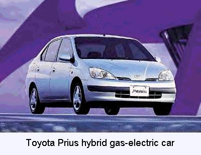 Toyota Prius hybrid gas-electric car