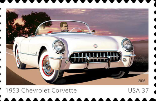 1954 Corvette stamp