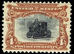 Early automotive 4 cent stamp