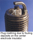 spark plug misfiring