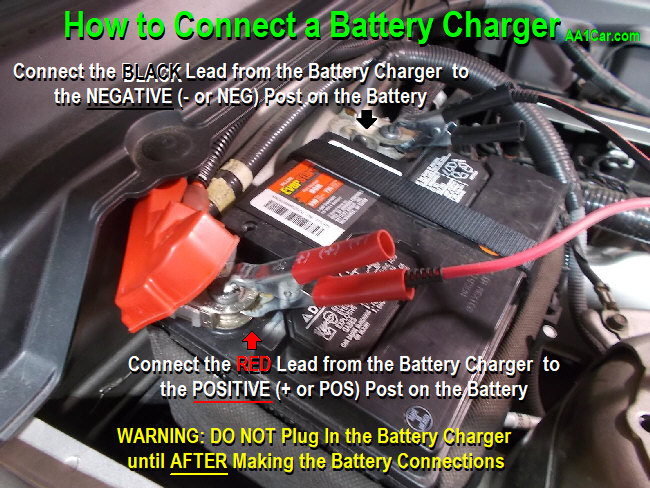 battery charger connections
