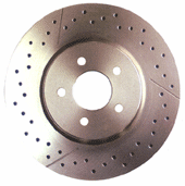 cross-drilled rotor
