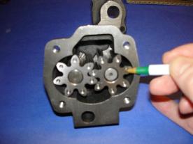 twin gear external oil pump