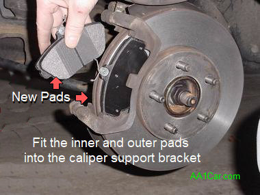 installing new brake pads