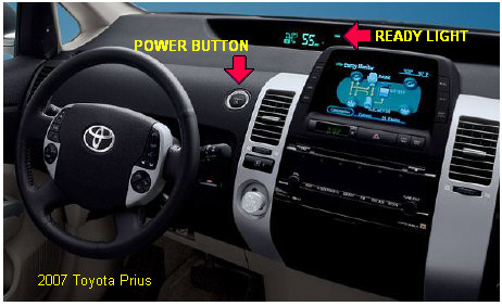 Toyota Prius Power Button and Ready Light